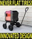 Wagon Style All Terrain Wheel Kit for Honda Generator EU3000is NEVER FLAT TIRES