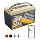 Power Queen 36V 50Ah Bluetooth Group31 LiFePO4 Battery for Marine Trolling Motor