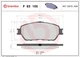 Brembo P 83 105 brake pad set, disc brake for Lexus Toyota