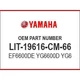 Yamaha EF6600DE YG6600D YG6600DE SERV LIT-19616-CM-66 OEM NEW