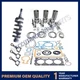 Overhaul Rebuild Kit+Connecting Rod+Crankshaft for Kubota D902 Tractor GL-6500S