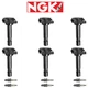 NGK G-Power Platinum Spark Plug + Energy Ignition Coil For Suzuki Vitara 2.7L V6