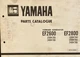 Yamaha genuine-parts book  EF2600 EF2800 GENERATOR   1986