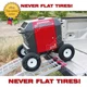 Wheel Kit for Honda Generator EU3000is - SOLID NEVER FLAT TIRES - All Terrain!! 