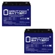 Mighty Max 12V 22AH GEL Battery Replaces All Power Model APGG10000 - 2 Pack