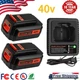Replacement For Black Decker 4Ah 40 Volt Lithium LBXR36 LBX2040 Battery /Charger