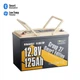 Power Queen 12V 125Ah Group 27 Bluetooth LiFePO4 Lithium Battery for RV Marine