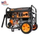 WEN DF1100T Dual Fuel Portable Generator 11000 Watt 120V/240V with Wheel Kit