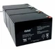 3 Pack CASIL 12v 10ah 12ah F2SLA Battery for Yamaha EF3000iSEB Portable Genera