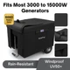 Universal Generator Cover Heavy Duty Waterproof 600D 5000-15000W 32x24x24