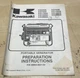 Vintage 1981 Kawasaki KG550A - 2600B Portable Generator Preparation Instructions
