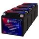 Mighty Max YTX5L-BS 12V 4AH Battery Replaces Duromax XP4400E Generator - 4 Pack