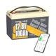 Power Queen 12V 100Ah Smart Group 31 LiFePO4 Lithium Battery for Trolling Motor