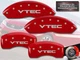 2003-2008 Honda Pilot Front + Rear Red MGP Brake Disc Caliper Covers "VTEC" 4pc