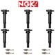 For 07-11 Hyundai Kia Magentis V6 Ignition Coil & NGK Platinum Spark Plug