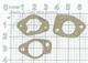 3 Carb Gaskets Generac XT8000E 6433-0 6434-0 420CC 8000 10000 Watt Gas Generator