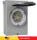 Reliance Controls Generators Up to 7,500 Running Watts PB30 30-Amp NEMA 3R,Gray