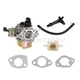 GX390 Carburetor Fit For Honda GX340 16100-ZF6-V01 11HP 13HP W/Fuel Line