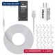Upgraded，Power Adapter and 24.9ft/7.6m Type-C Power Charging Cable for Ring Batt
