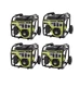 Pallet (4 Unit) RYOBI 6500-Watt Gasoline Powered Portable Generator RY906500S