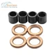 4x For Yanmar 3TNV84T Engine Fuel Injector Pipe & Seal 119802-11870 119625-11880