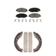 For Honda Civic Insight Front Rear Ceramic Brake Pads And Drum Shoes Kit