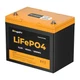 12V 100Ah Group 24 LiFePO4 Battery 1280Wh Deep-Cycle 100A BMS Solar Backup Power