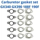 Carburetor Gasket Kit Set 420Cc GX390 GX340 For Honda Clones 389cc 5 Packs Set