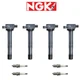 NGK G-Power Platinum Spark Plug + Engine Ignition Coil For Honda Civic 2.4L L4