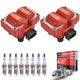 Energy Ignition Coil & Motorcraft Platinum Spark Plug for Mazda B2500 2.5L FD487