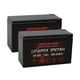 2X Lithium Battery 12V 7Ah LiFePO4 Battery Small UPS, Solar Power, Fish Finder