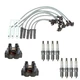 Denso 2 Ignition Coil Wires 8 NGK Iridium Spark Plugs Kit For Ranger L4 Vin A