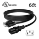 6FT UL AC Power Cord For Anker SOLIX C300 C300X Portable Power Station