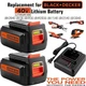 40V 2.0Ah for Black Decker 40 Volt Max Lithium Battery / Charger LBXR36 LBX2040