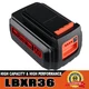 40V 4.0Ah LBX2040 for Black and Decker 40 Volt Lithium Battery LBXR36 LBX1540 US