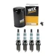 Wix Engine Oil Filter & Denso 4 Iridium Power Spark Plugs kit for PT Cruiser GAS