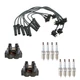 Denso 2 Ignition Coil Wires 8 NGK Platinum Spark Plugs Kit For Ranger 2.3 L4 A