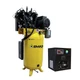 EMAX ESP07V080V1PK 7.5 HP 80 gal 2-Stage 1-Phase 31 CFM Silent Air Compressr New