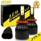 LED Fog Light Kit Protekz H8 6000K Bulbs for 2013-2016 Honda ACCORD COUPE