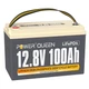 Power Queen 12V 100Ah LiFePO4 Lithium Battery Deep Cycle BMS for Solar RV Marine