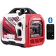 Gas-powered 4000 Watt Generator Portable Pure Sine Wave with Bluetooth CO Alert