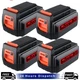40 Volt for Black and Decker 40V 5.0Ah Max Lithium Battery LBX1540 LBXR36 LBX36