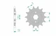 20216 - Standard Steel Sprocket 20305 520 Compatible with Honda NSR 125 R (J
