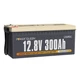 Power Queen 12V 300Ah LiFePO4 Lithium Battery BMS for Solar RV Off Grid Marine