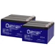Mighty Max 12V, 9Ah, GEL NB Terminal Replaces Portable DeWalt DXGNR8000 - 6 Pack