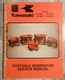 KAWASAKI KG750A KG1100A KG1600A KG2900A PORTABLE GENERATOR SERVICE MANUAL