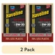 (2 pack) Chevron Havoline High Mileage Synthetic Technology Motor Oil 5W-30, 6Q