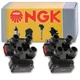 2 pc NGK 48805 U2005 Ignition Coils for ZZM0-18-100B ZZM0-18-100A kx