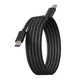 Long 1M Type C Charging Cord E-marker Chip 60W Power Nylon Braided USB C Cord