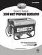 Owners Manual All-Power 3500-Watt Propane Portable Generator - Model APG3535CN